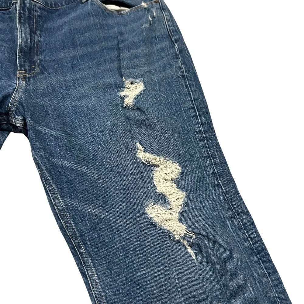 Abercrombie Fitch High Rise Mom Jean Women's 35/20s Blue Y2K 90s Denim‎